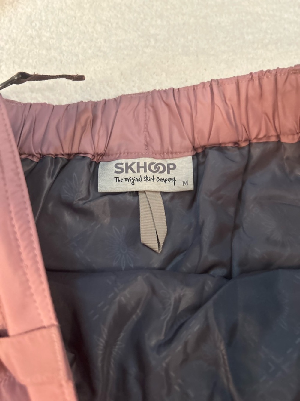 Skhoop Women's Quilted Sandy Short Skirt in Dusty Rose - Picture 9 of 16